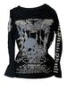 Autumn-Winter Y2K Leopard Print Slim Fit Long Sleeve T-shirt