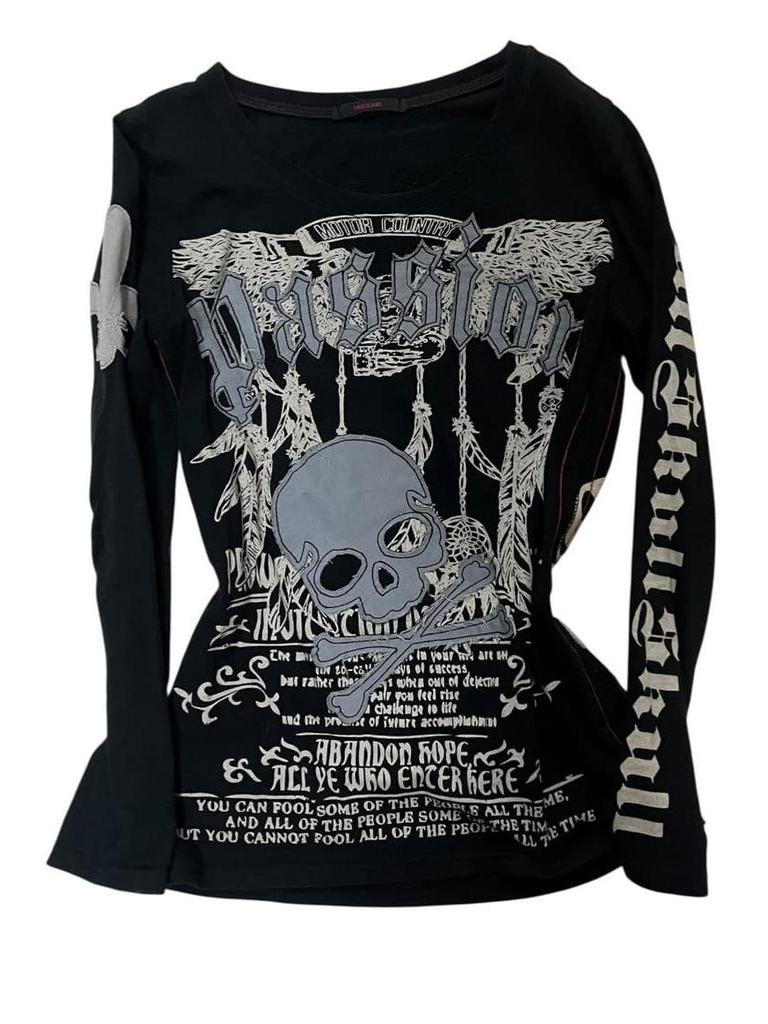 Autumn-Winter Y2K Leopard Print Slim Fit Long Sleeve T-shirt
