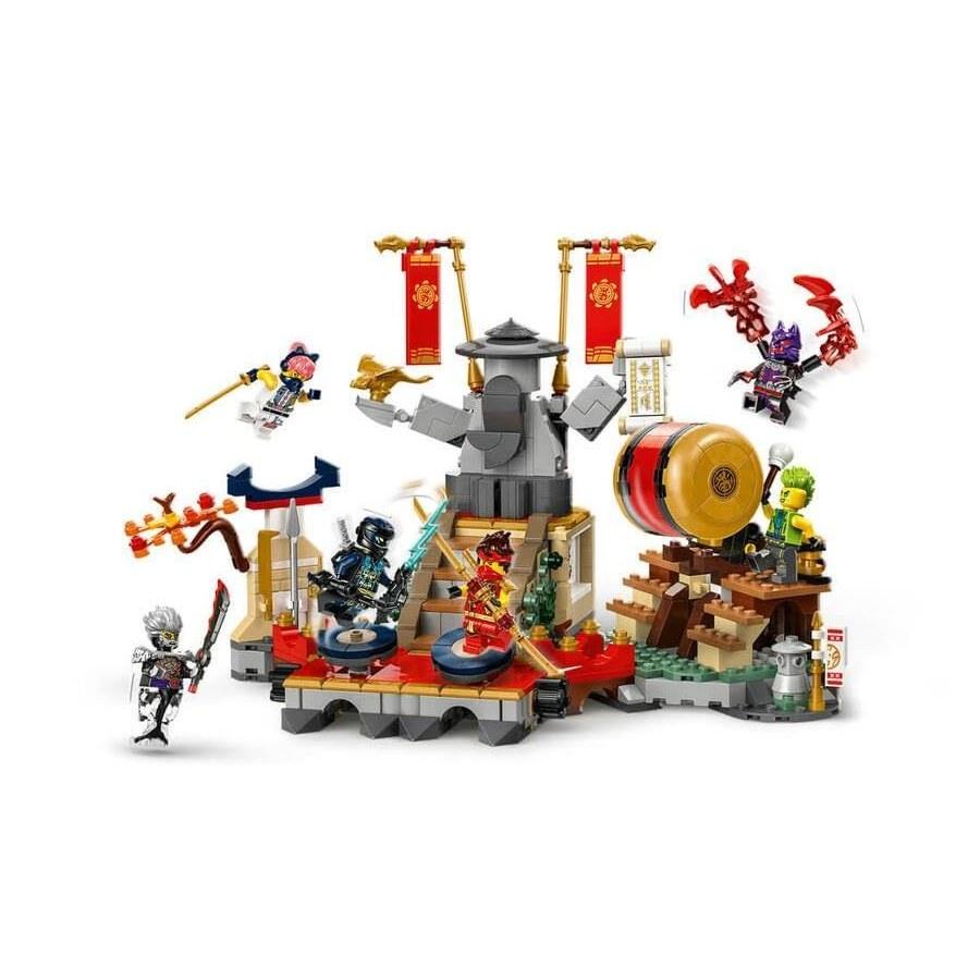 LEGO Ninjago Tournament Battle Arena Toy Gift Blocks Boys Girls Children Ages 7 8 9 Elementary School Competition Robots 71818