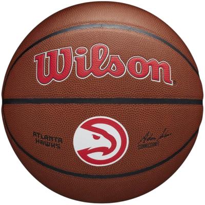 Wilson Team Alliance Atlanta Hawks Ball, Unisex Brown Basketball