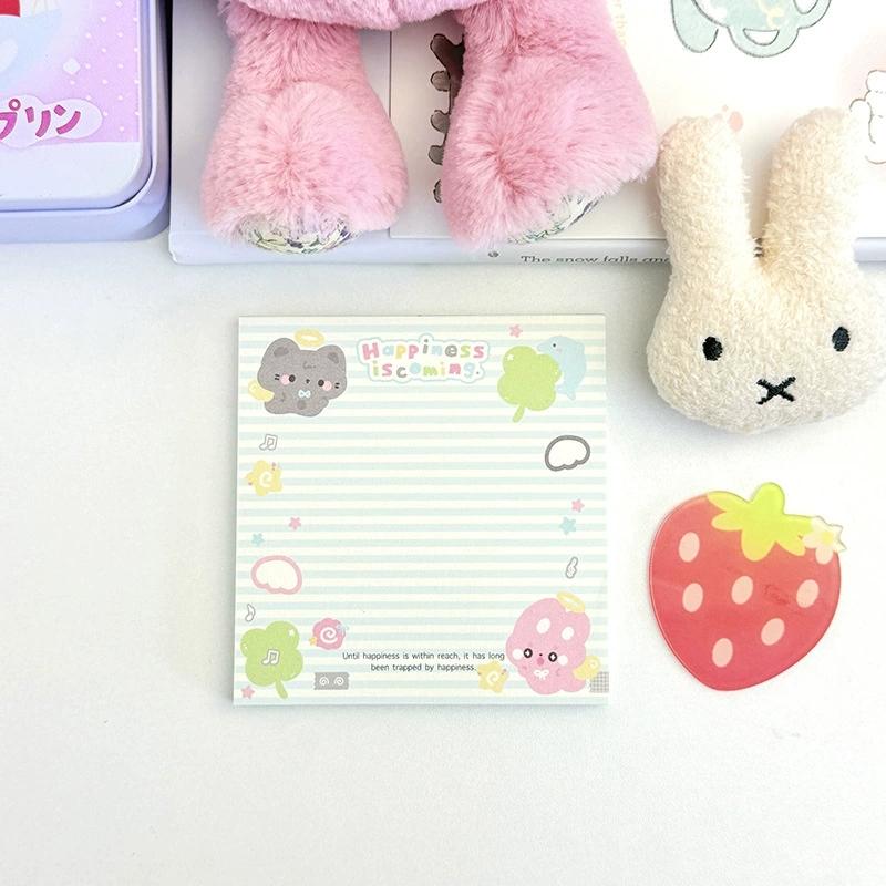 MINKYS 50 Sheets Kawaii Cartoon Square Memo Pads Paper To Do List Journal Note Paperlaria DIY Material Stationery