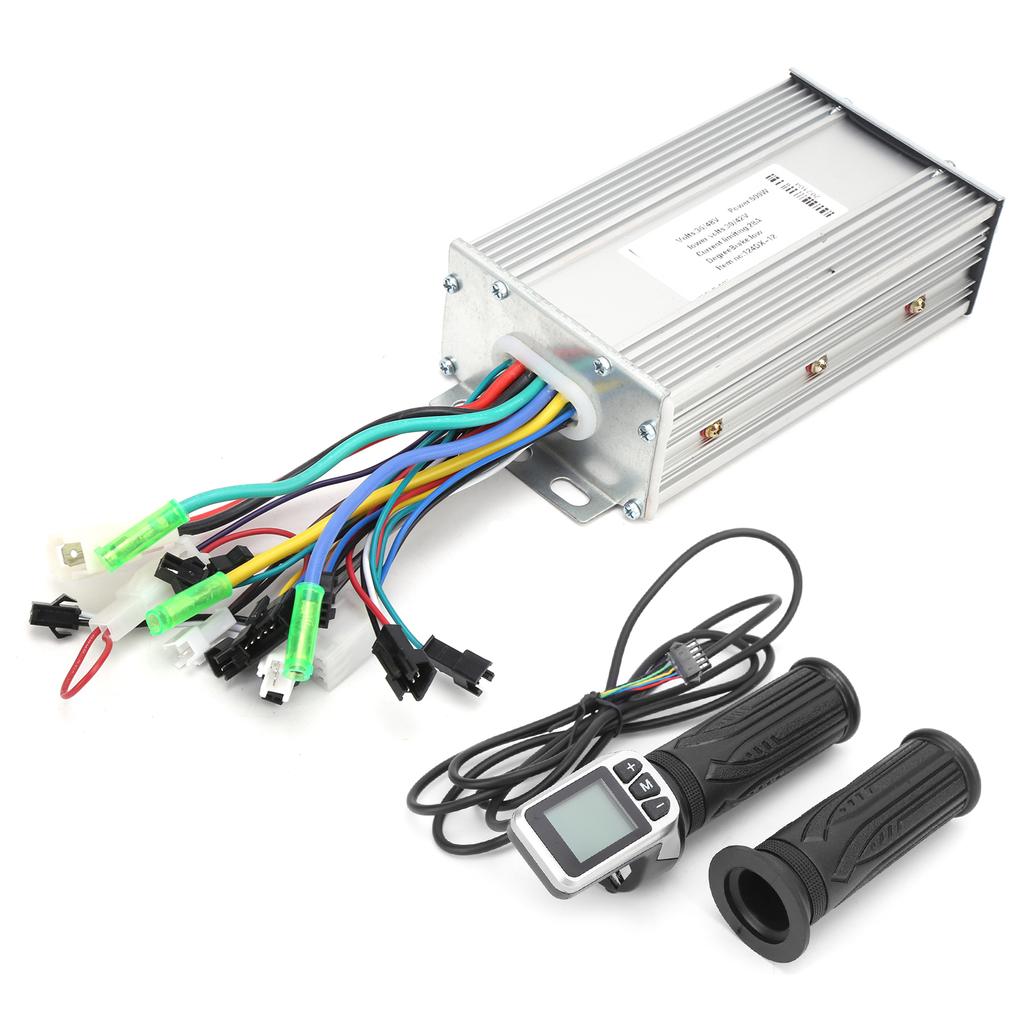 36V 48V 500W Electric Scooter Brushless Controller with LCD Display Panel Thumb Throttle
