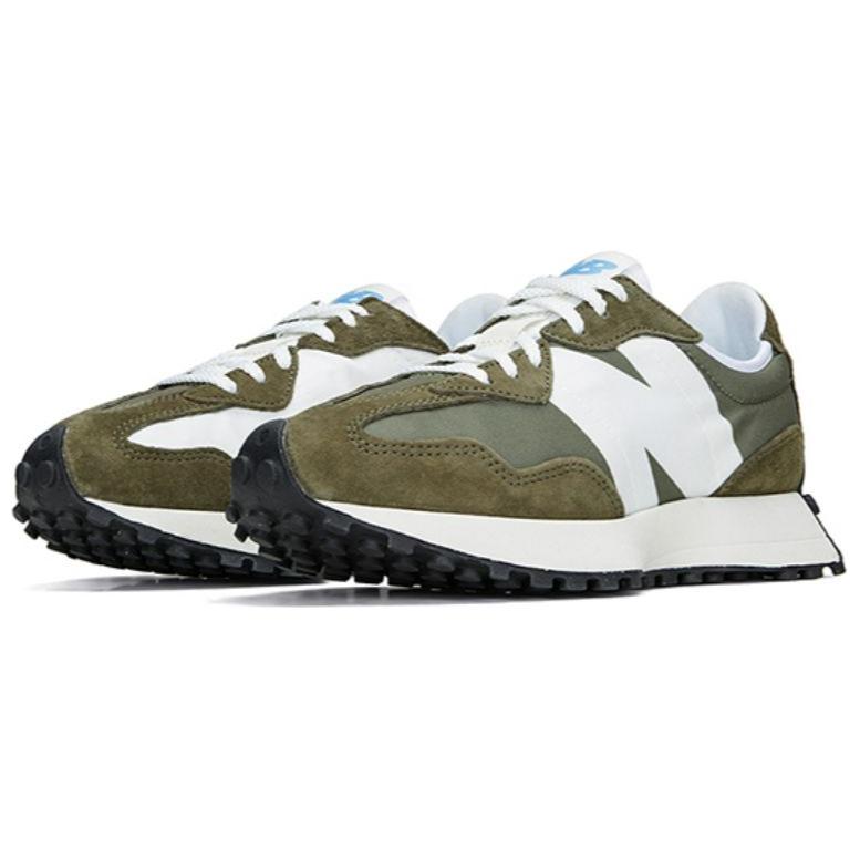 New Balance 327 Khaki Bílé Unisex Tenisky Zelené U327LE