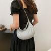 Stylish Crescent Shoulder Bag For Women 2024 Trendy Fashionable Pu Handbag With Zipper