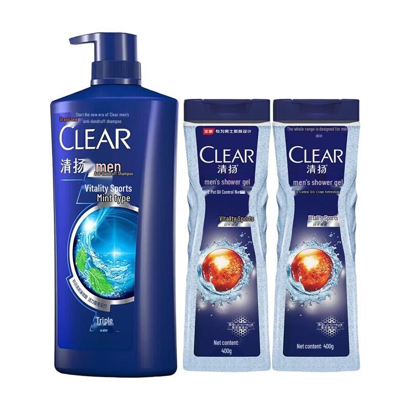 Набор шампуня и геля для душа против перхоти Clear Men