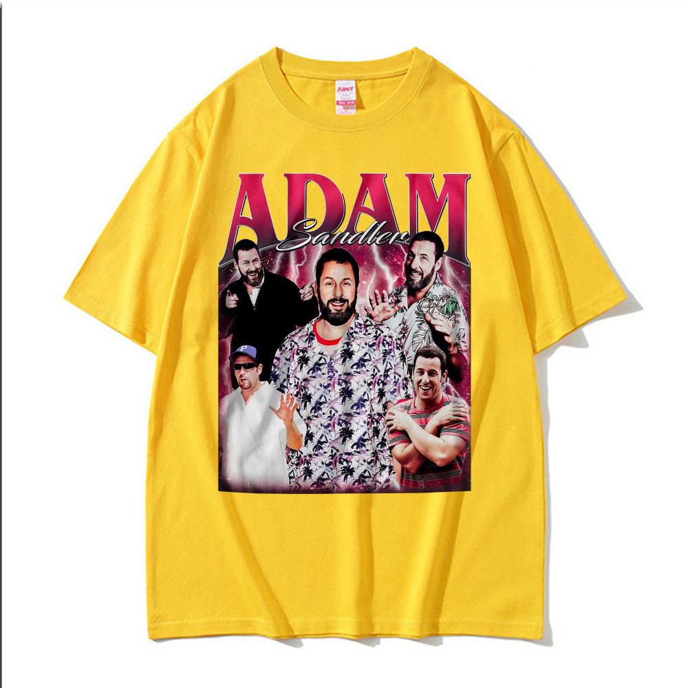 Limited Adam Sandler Retro 90s Style Rap T Shirts Men Women Harajuku Hip Hop Street Tshirt Summer Oversized 100 Cotton T Shirt