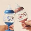 180ml Children's High Footed Cup Milk Cup Baby Bottle for Drinking Water, Household Cup for Direct Drinking Juice, Glass Style Baby Bottle