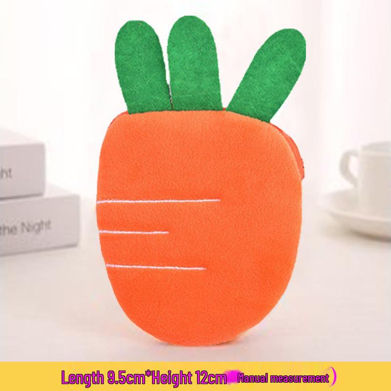 Koreaanse Cartoon Pluche Portemonneetje Sleutelhanger - Schattig Mini Watermeloen & Ananas Ontwerp