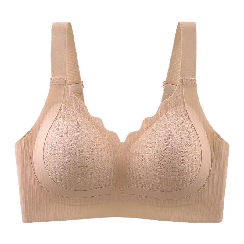 Second Generation Seamless Push-Up Bra for Women - Thin, No Underwire, Anti-Sagging, Side Bust Control