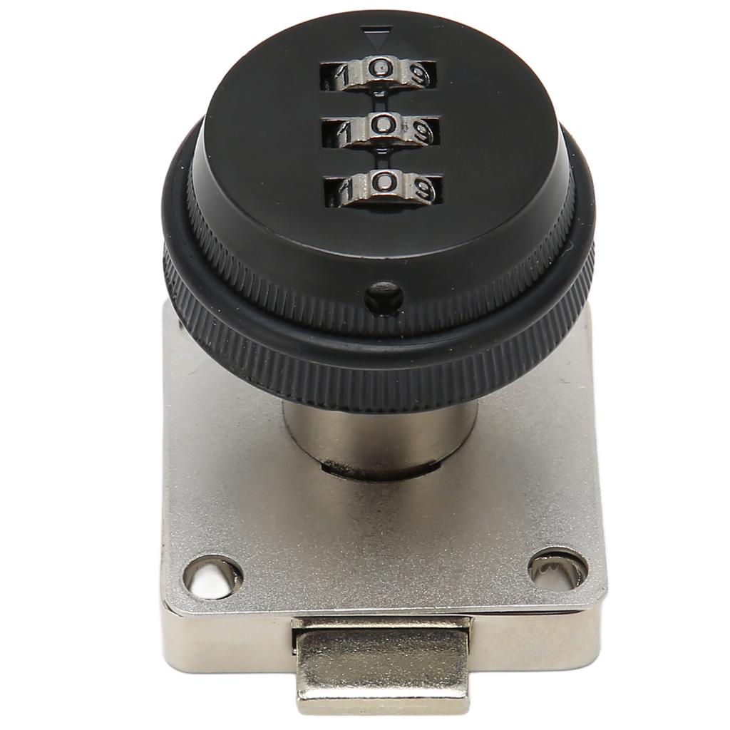 Combination Cam Lock Zinc Alloy Keyless Password Drawer Lock for Home Office Wardrobe Locker Black