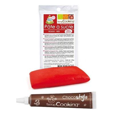 Chocolate Pen + Red Sugar Paste 100 G