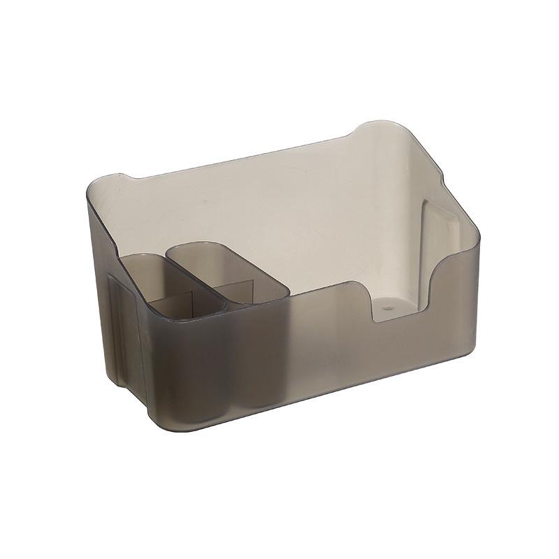 

Cross-Border Combination Desktop Storage Box: Cosmetic Organizer for Lipsticks & Makeup Brushes прозрачный/серый