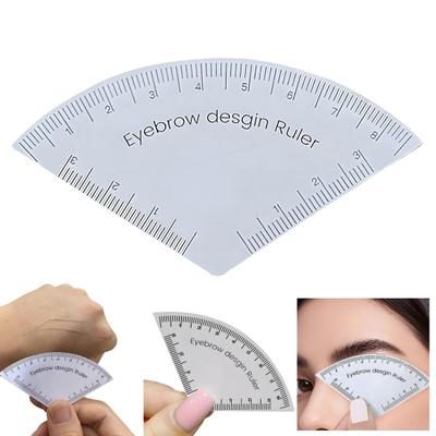 Reusable Eyebrow Shaping Ruler Adjustable Makeup Drawing Guide Eyebrow Design Ruler