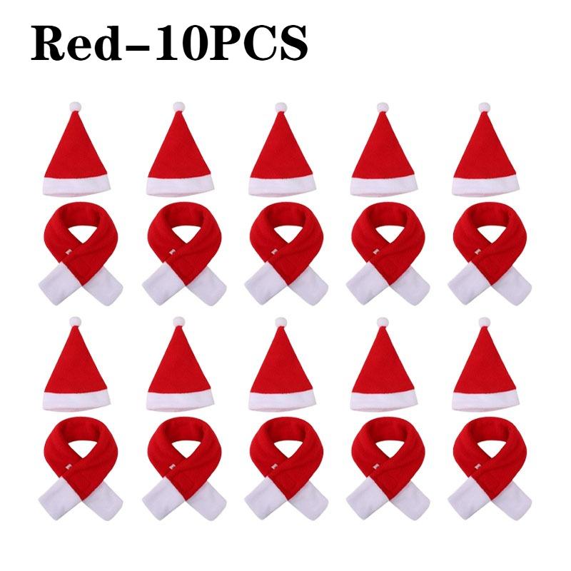 1-20PCS Christmas Pet Accessories Dog Christmas Scarf Hat Cat Hat Holiday Dog Costume Xmas Apparel for Pets