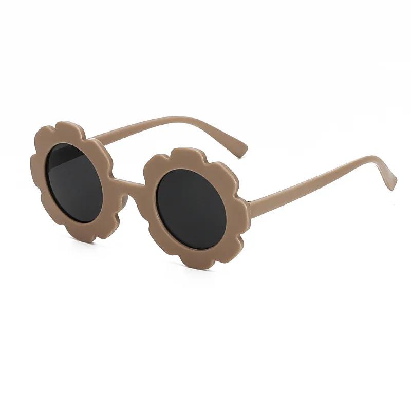 Premium Sun Flower Kids Sunglasses UV400 Protection for Boy Girls Toddler Lovely Baby Sun Glasses Round Cute Children Outdoor Eyewear