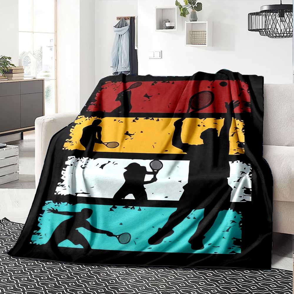 Sport Passion Poster Blanket Blanket Versatile for Couch Sofa Couch Office Bed Picnics Modern Style Gift for Travel, Home, Birthdays Y12