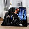 Custom Pop Music Michael J-Jackson Printed Flannel Blanket , Warm Soft Cozy Blanket Flannel Livingroom Home Decor Birthday Gi