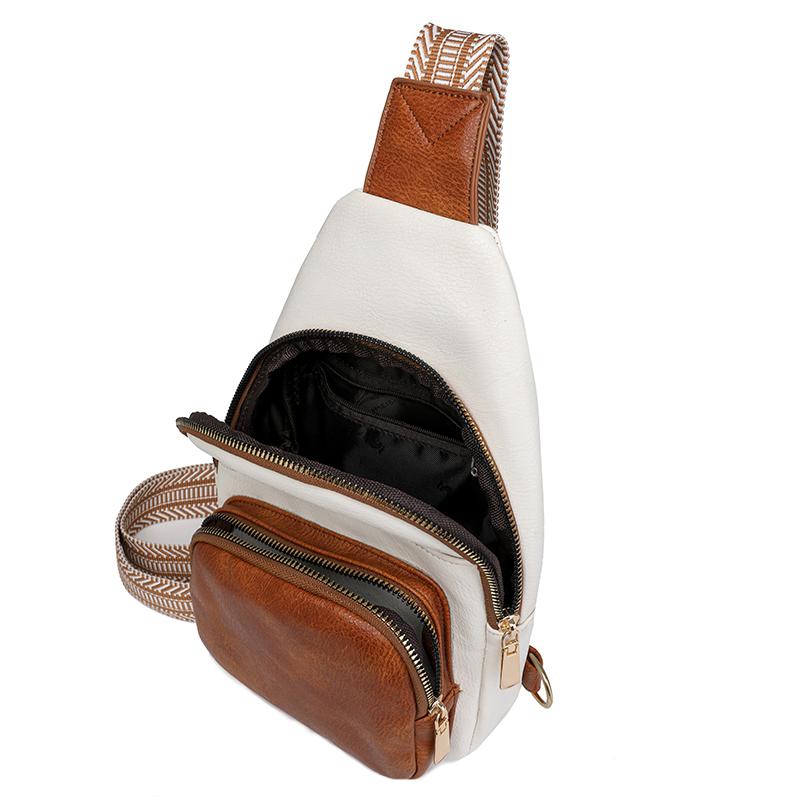 Dámska taška Multifunkčná Crossbody taška Módna Jednoduchá Ramenná Messenger Kabelka Outdoorová PU Kožená Ramenná Taška Nová Denná Taška