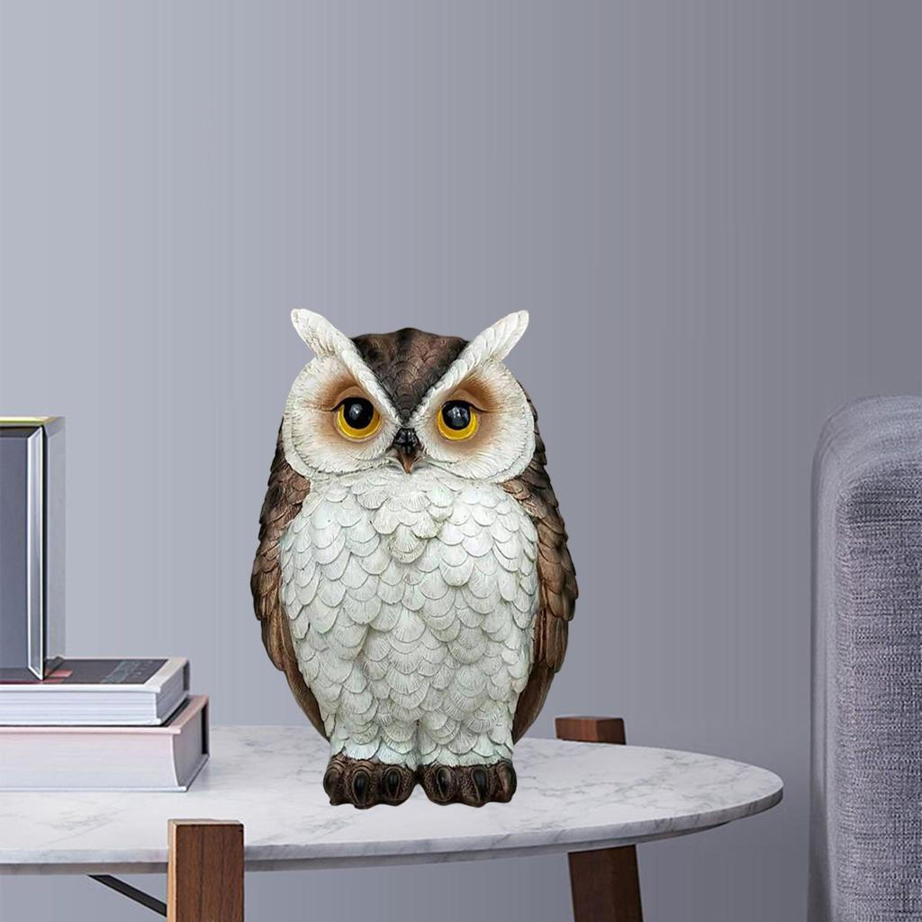 Elegant Owl Sculpture for Home and Office Decor