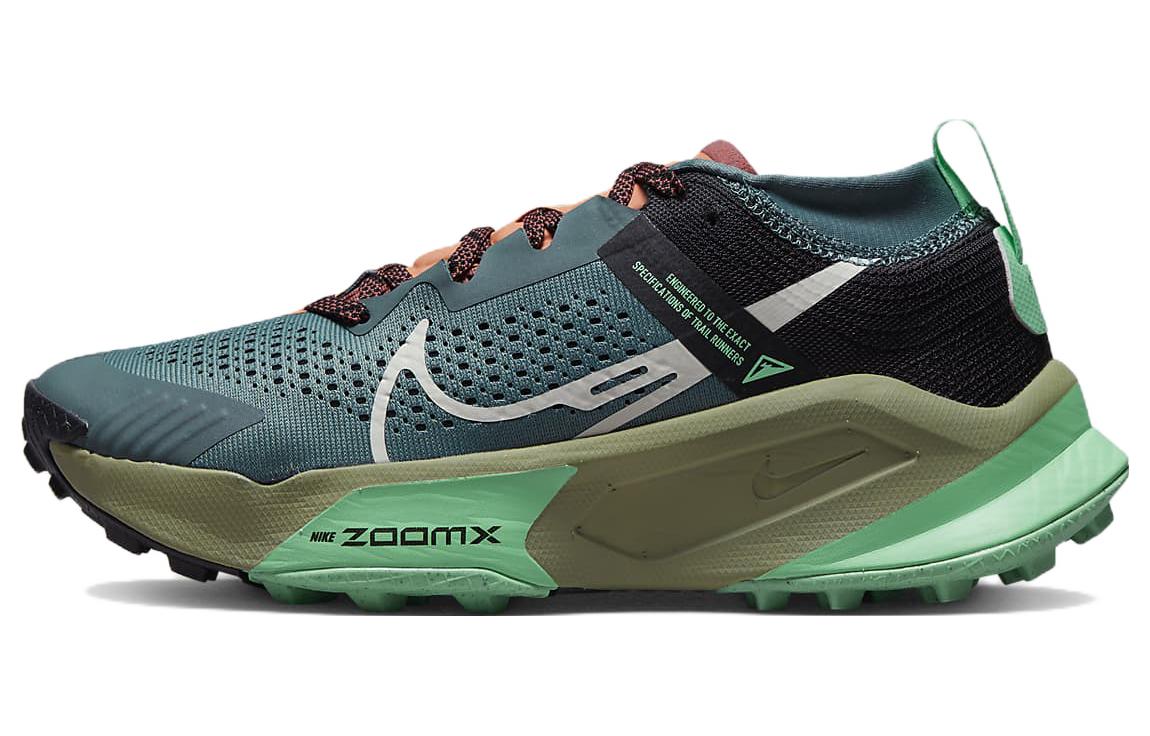 Nike ZoomX Zegama Mineral Slate Black Green Glow Light Bone Women s DH0625-300 35.5