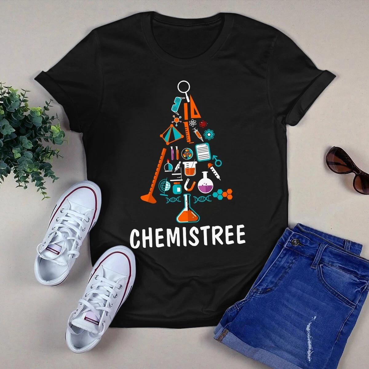 Men s and Women s T-shirts Chemistree Chemical Tool Christmass Xmas Tree Gift XXL
