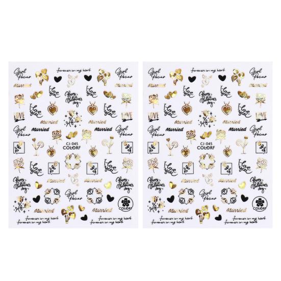 Stilvoller Nail-Art-Aufkleber, lichtecht, ultradünn, dekorativ