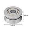 12*41*20mm V Groove Track Roller Guide Sealed Ball Bearing LV201ZZ