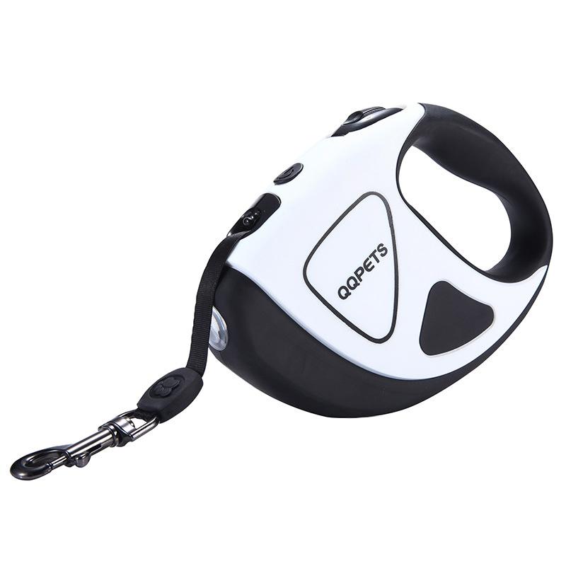 

No Battery LED Pet Dog Retractable Leash for Small Large Dogs Automatic Puppy Big Dog Lead Walking Pitbull Bull Terrier Pet Belt 3M-below 20kg белый