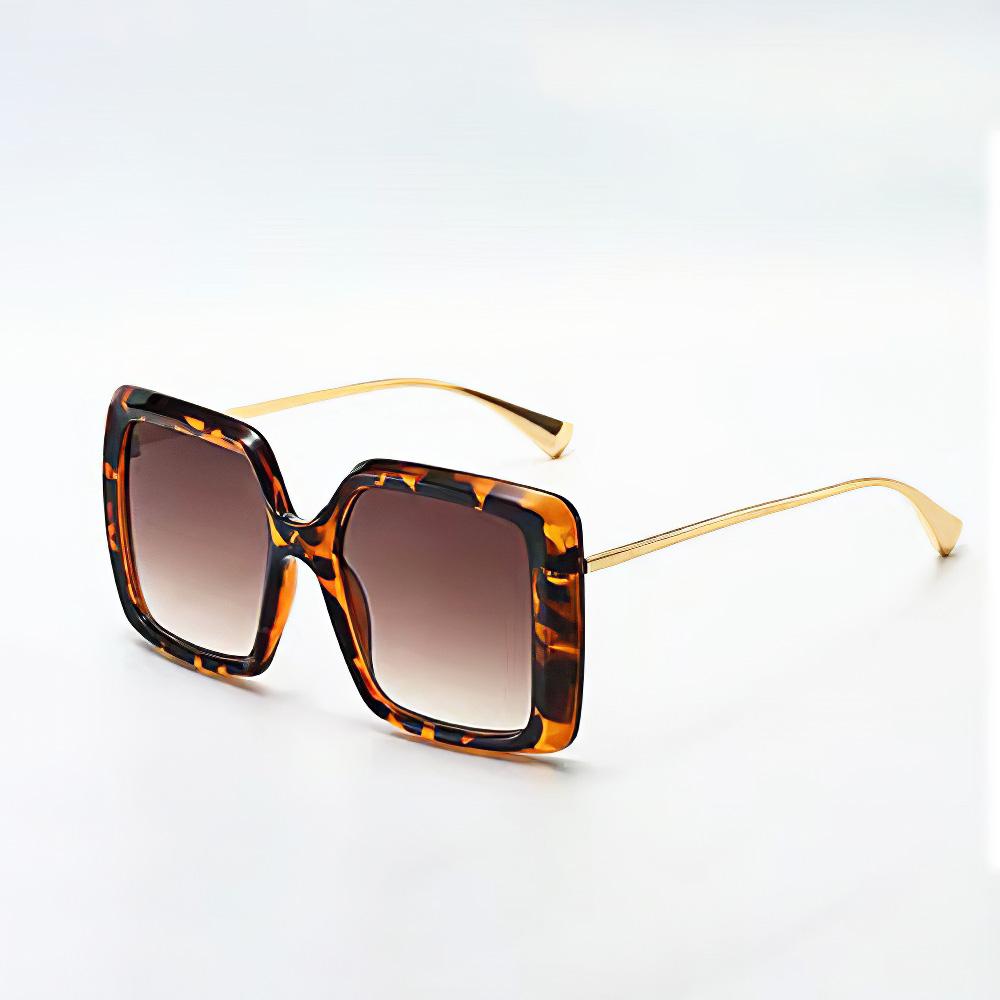 Vintage Trendy Sunglasses For Women Metal Frame Multi-Color Gradient Fashion Glasses For Women Gifts For Friend Glasses Women
