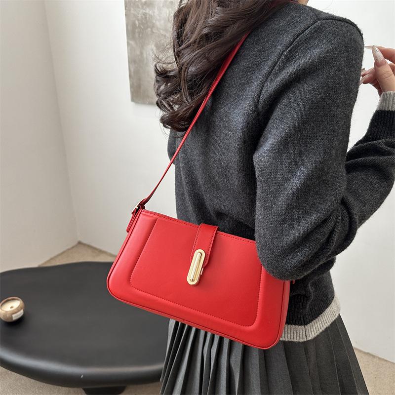 2025 Spring Casual Simple Retro New Fashion Trend Niche Design Women's Bag Commuter Shoulder Messenger Bag