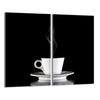 Glasplatta skydd för spisen 2x30x52 Kaffe