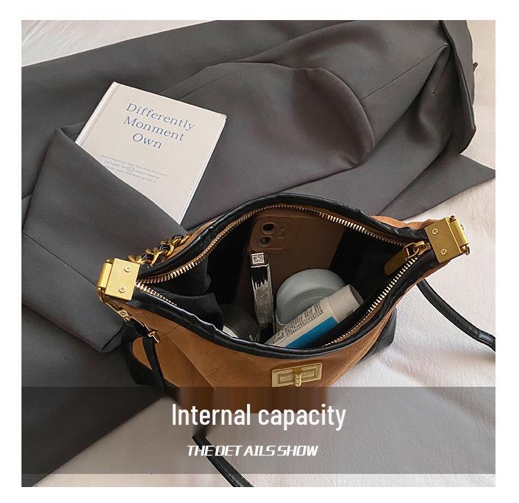Women's 2025 High-End Retro Versatile Crossbody Shoulder Bag - European & American Fashion Dumpling Design