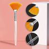 Facial Brushes Fan Makeup Brushes Soft Portable Face Mask Brushes Cosmetic Tools for Women Ladies Girls