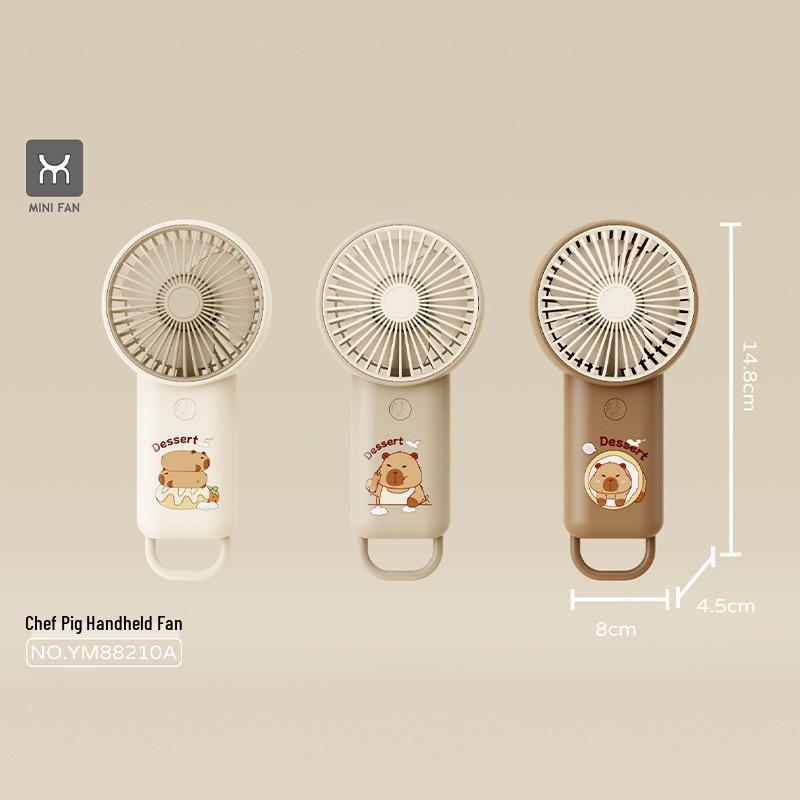 Mini Portable USB Cartoon Fan - Handheld Student Gift
