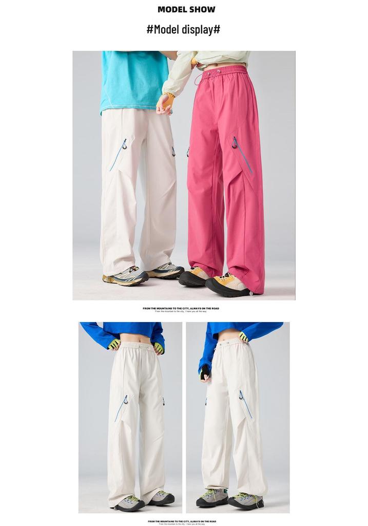 Unisex Quick-Drying Mountain-Style Outdoor Pants – Lightweight, Waterproof, Spring/Summer Casual Wear for Work or Sports