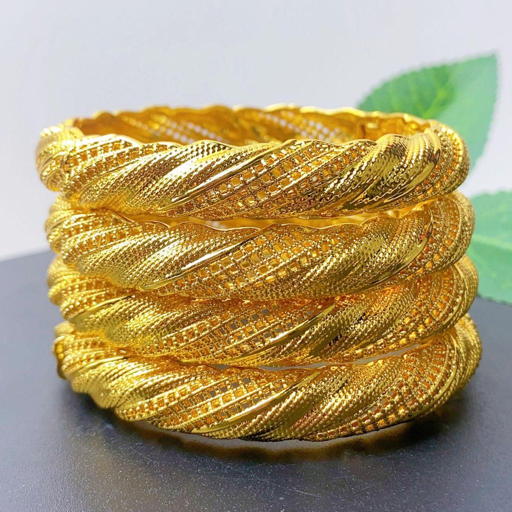 Pulsera nupcial de aleación bañada en oro - Estilo de lujo de Dubái