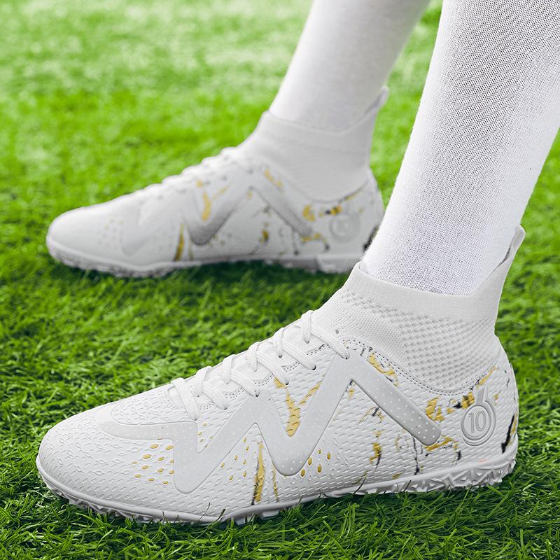 Ronaldo X10 Adult Long Nails Broken Nails Football Shoes Men's Artificial Turf Training Competition Sports Shoes Women