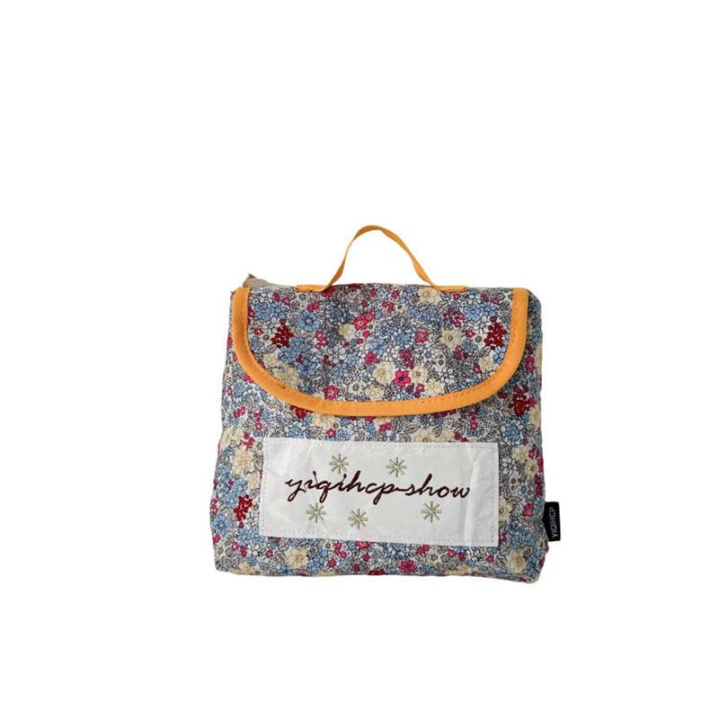 Stylish Korean Fashionable Children's Handbag With Floral Print For Boys And Girls