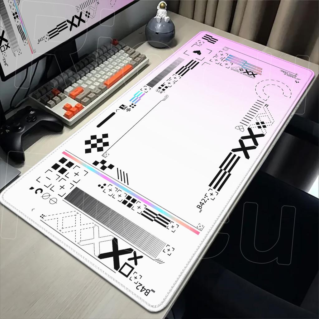 Cartoon Mouse Pad Pink CSGO Print Stream Gamer Mousepad 400x900mm Antislip Keyboard Mouse Mats Rubber Deskmat Gaming Accessories