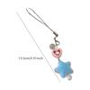 Elegant Soft Flocking Star Keychain with Colorful Dopamine Aesthetic Handmade Keyring for Personalizing Keys Or Bags