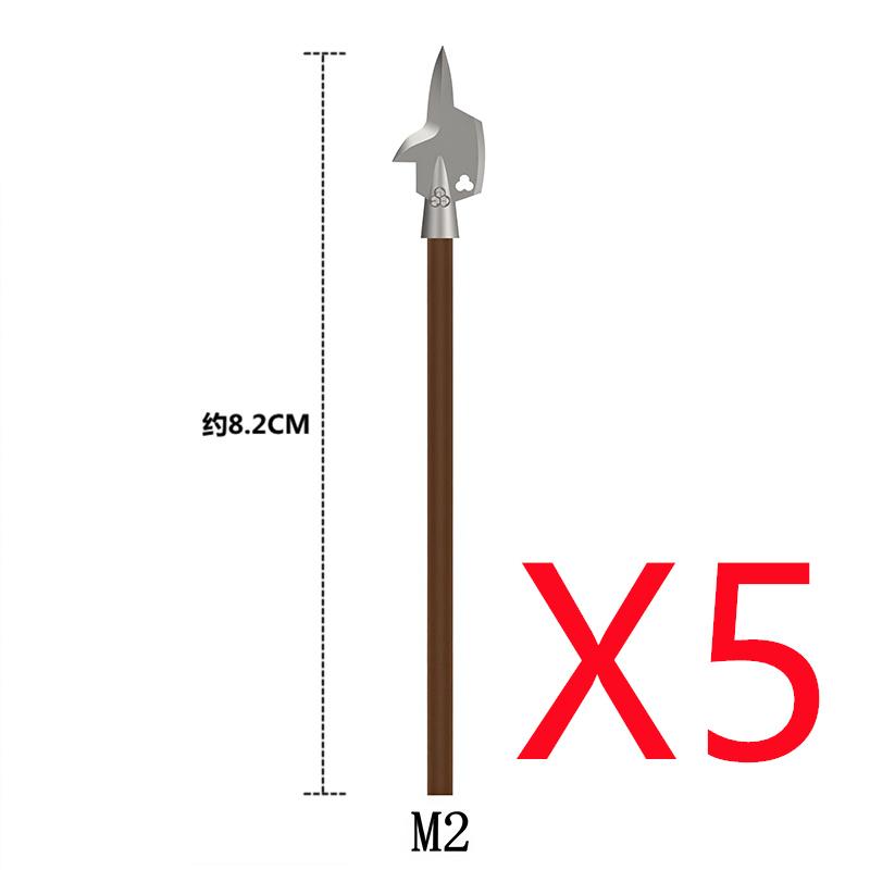 MOC Medieval Building Blocks Character Parts Model Toy Castle Knight Soldier Sword Bow Armor Shield Spear Piercing Parts Bricks