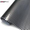 2D Glossy Carbon Fiber Wrap Black Silver Color Change Vinyl Films Car Wrap Film Auto Sticker Bubble Free Decal Auto Accessories