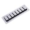 Aluminum Rocker Switch Panel 8 Gang Mini Rocker Toggle Switch Panel for Automotive RV Truck