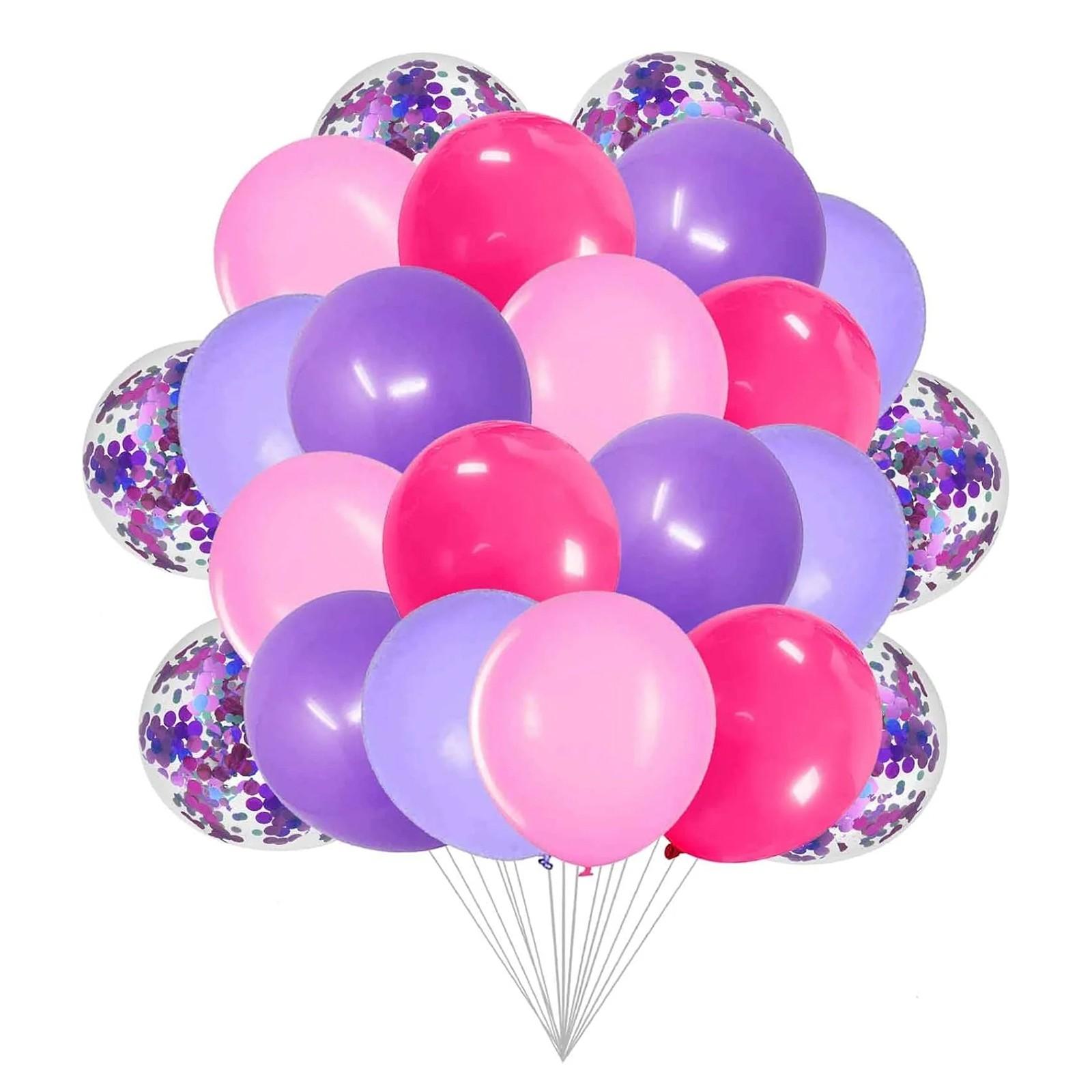 

Набор из 50 штук и арки, Золотое украшение на день рождения, Подходит для женщин и девушек, Светлый хромированный золотой латекс, Свадьба One Size фиолетовый