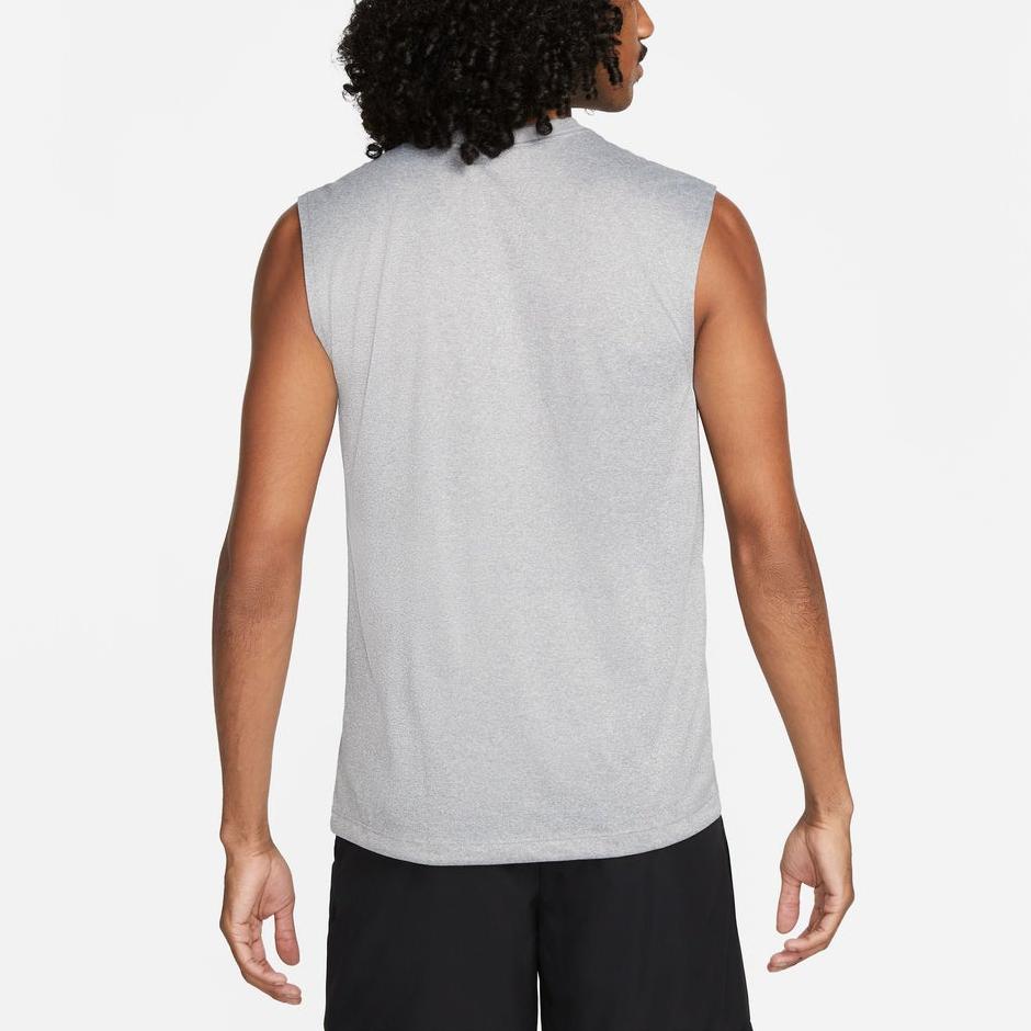 Nike Printed Round Neck Sleeveless Fitted Vest Men Tops Gray DX0992-063