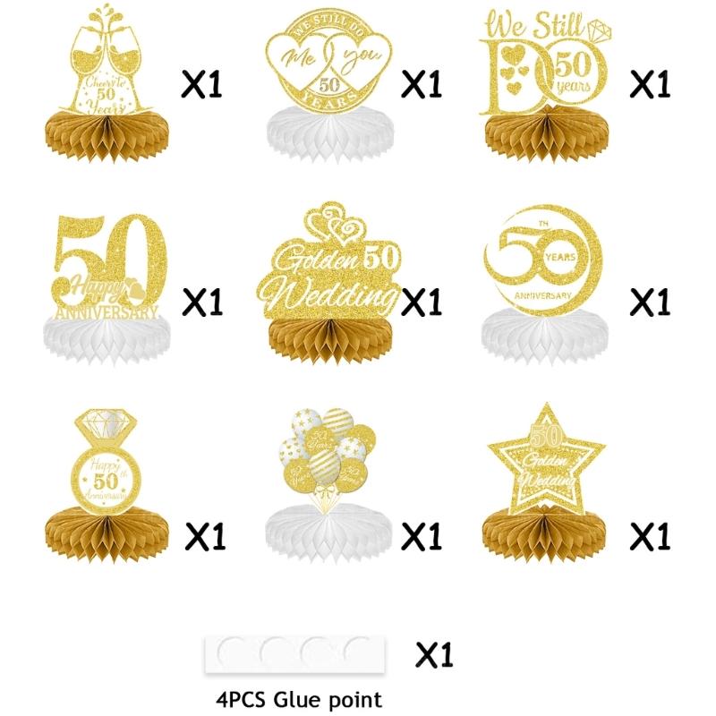 Paper Honeycomb Ornament Handmade Table Accessories For Wedding Anniversaries And Golden Jubilees Event