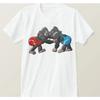 Funny Carton Gorillas Wrestling Printed Mens T-Shirt. Summer Cotton Short Sleeve O-Neck Unisex T Shirt New S-3XL