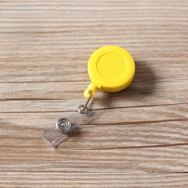 1pc Credential Pass Badges Doctor Id Nurse Retractable Id Badge Reel Plastic Badges Badge Clip Nurse Accessories