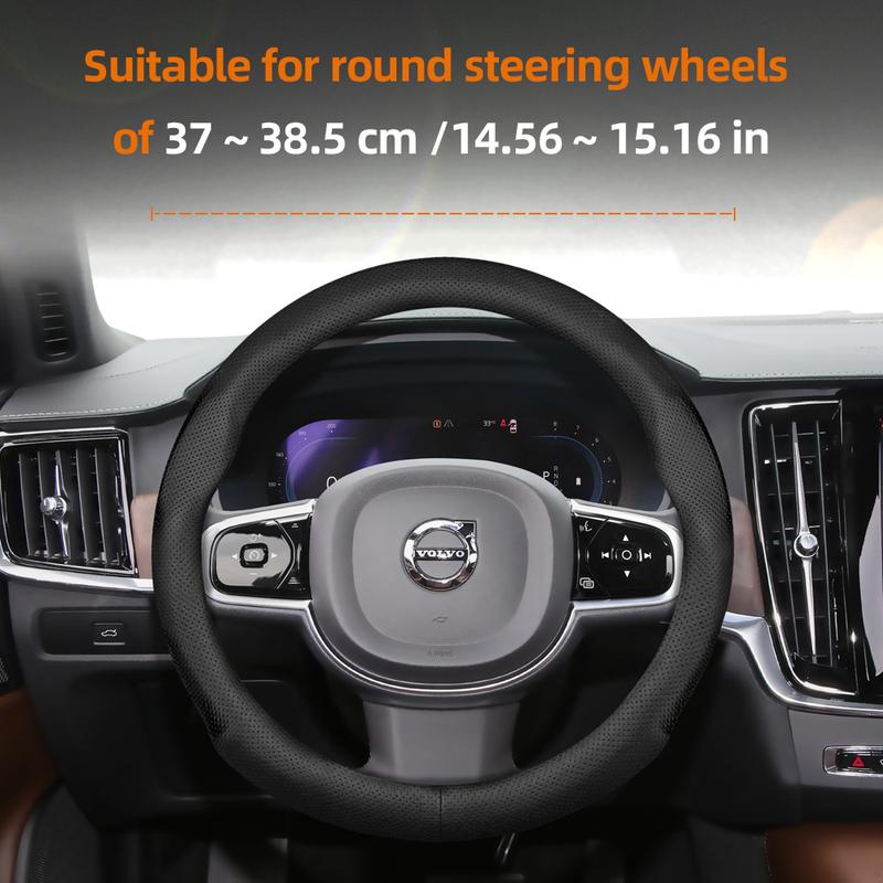 Pentru Volvo Husa Volan Ultra-Subțire Piele PU Potrivire V40 V70 C30 S60 S40 Ex30 S90 Xc90 S80 Fm Fh XC60 V90 XC40 Accesorii
