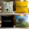Hot L-Ll'occitaneew Cushion Cover Soft Washable Pillow Case Multi-Scene for Couch Bed Travel Office Use